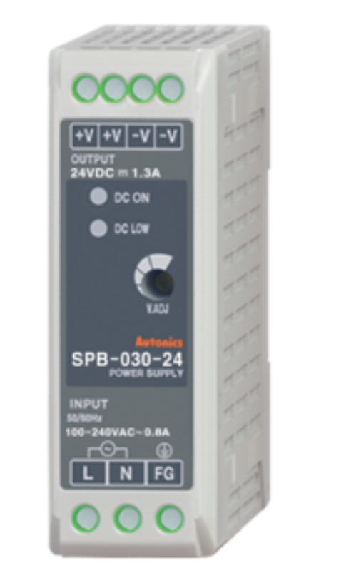 SPB-030-12 POWER SUPPLY, DIN RAIL MOUNTING, SWITCHING<BR>12 VDC OUTPUT, 30 WATTS, 2.5 AMP 100-240 VAC INPUT